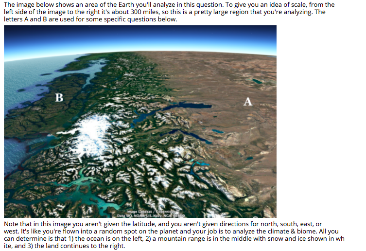Solved The image below shows an area of the Earth you'll | Chegg.com