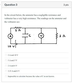 Solved In the circuit below; the ammeter has a negligible | Chegg.com