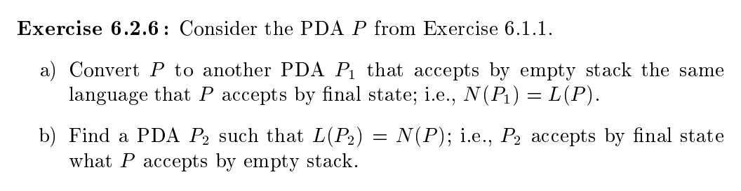 Solved Solution Please.Consider The PDA P From Problem 1.a) | Chegg.com