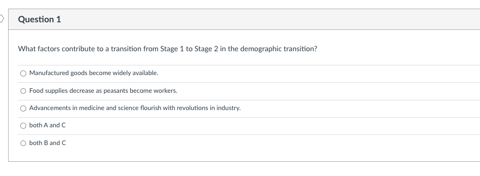 Solved What factors contribute to a transition from Stage 1 | Chegg.com