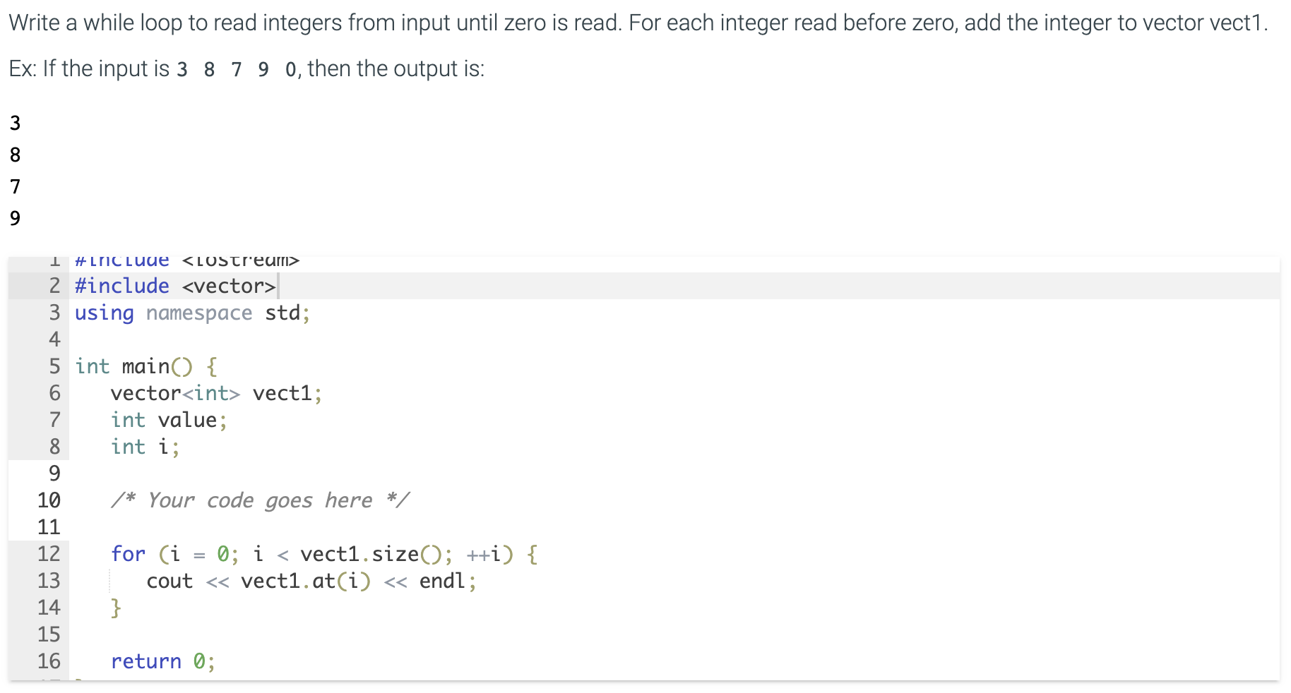  Solved C Write A While Loop To Read Integers From In