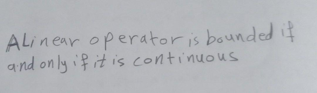 IS BOUNDED LINEAR OPERATOR NECESSARILY CONTINUOUS visual data 5