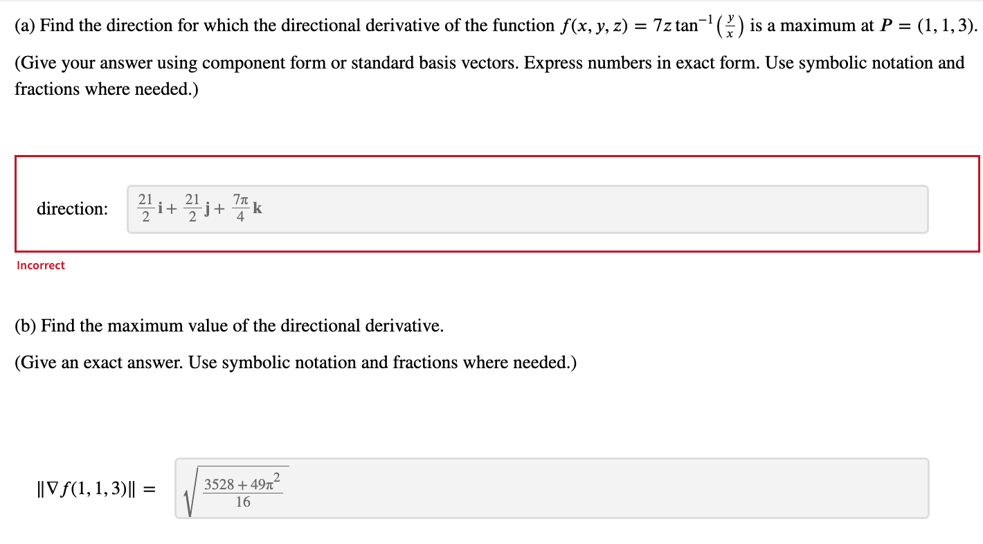 Solved (a) Find the direction for which the directional