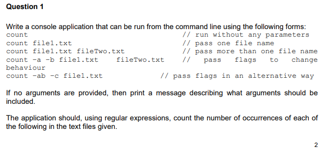 Solved Write a console application that can be run from the | Chegg.com