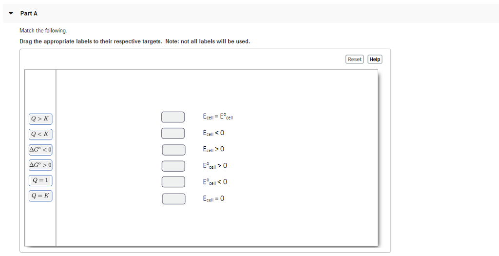 Solved ? Part A Match the following Drag the appropriate | Chegg.com