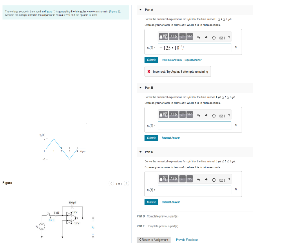 Solved Part A The voltage source in the circuit in (Figure | Chegg.com