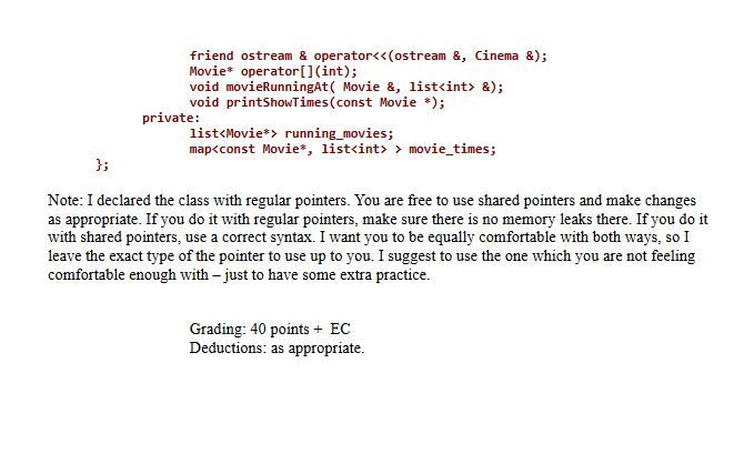 CS222. Program #10. 40 points + EC. Write an | Chegg.com