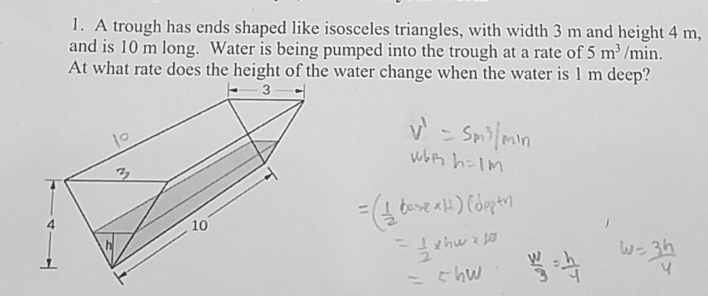 Solved (4 Pts) A Trough, Shown In Figure A, Is Ft Long, 49% OFF