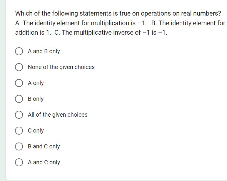 Solved Which of the following statements is true on | Chegg.com