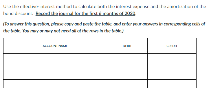 Solved Use the effective-interest method to calculate both | Chegg.com