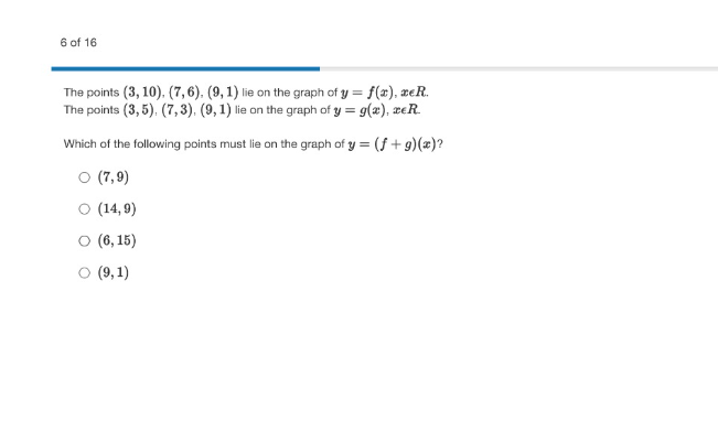 Solved The points (3,10),(7,6),(9,1) lie on the graph of | Chegg.com