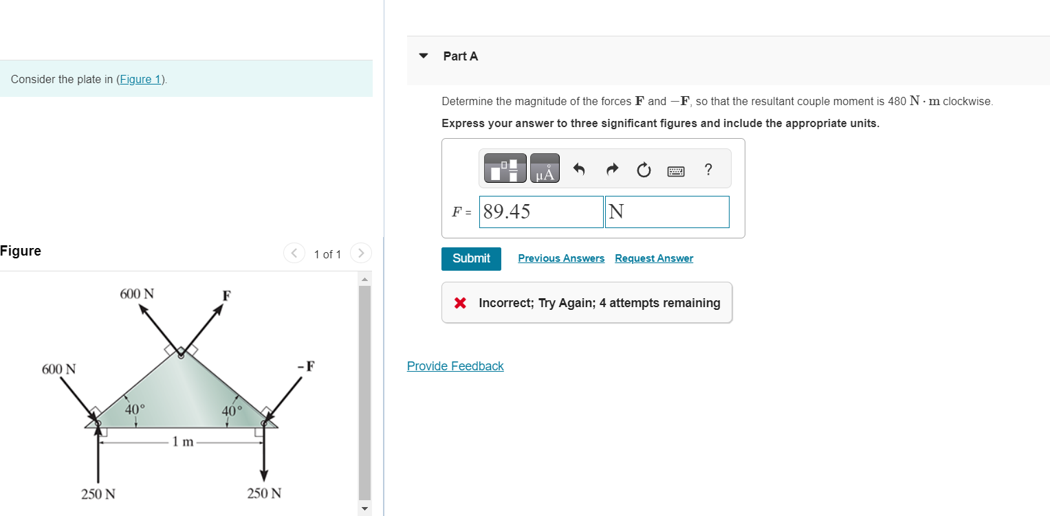 Solved Consider the plate in (Figure 1). Determine the | Chegg.com