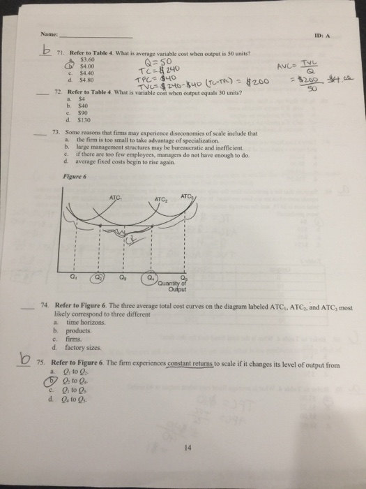 Solved Name ID A 71 Refer To Table 4 What Is Average Chegg