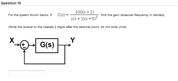 Solved Question 2 The frequency response of an open loop | Chegg.com