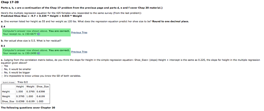 Solved Chap 17-20 Parts a, b, c are a continuation of the | Chegg.com