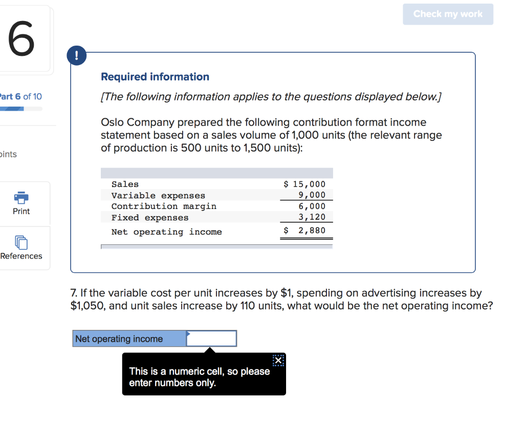 Solved Check my work Required information [The following | Chegg.com