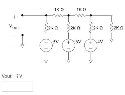 Solved Vout =? V | Chegg.com