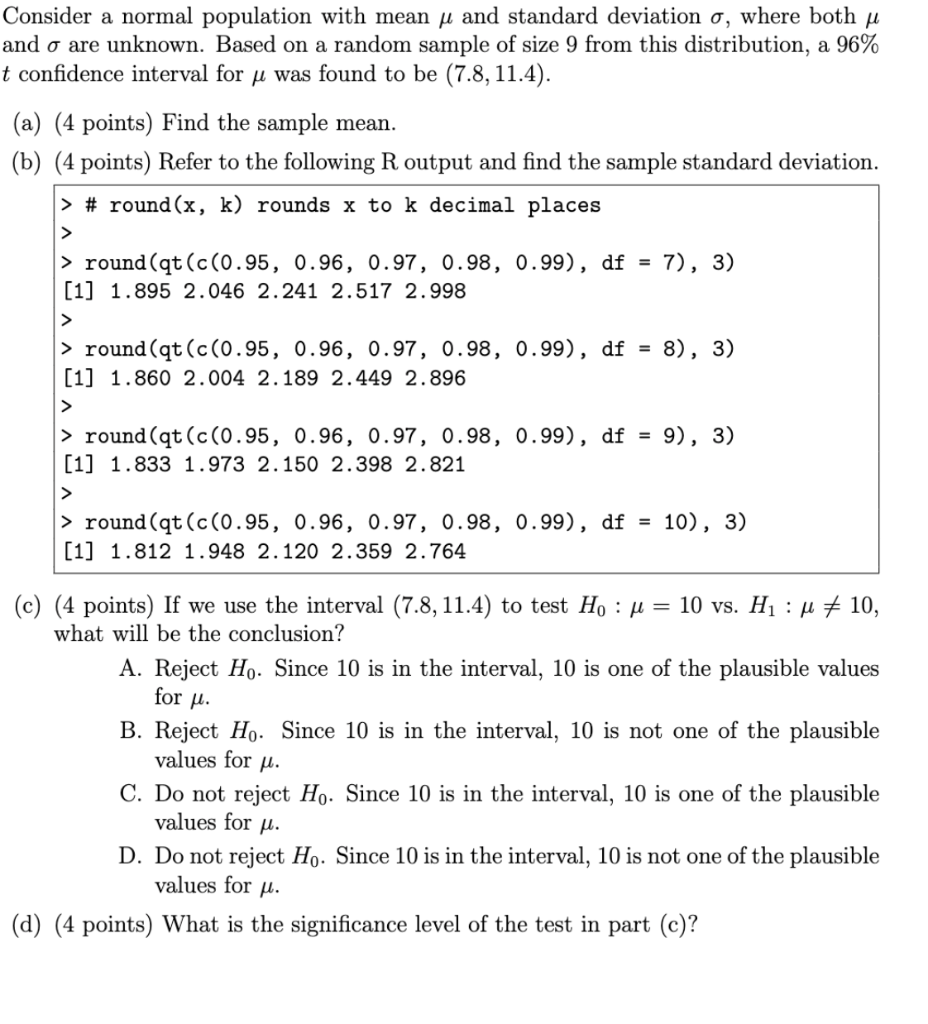 Solved Please show all work, I am trying to understand how | Chegg.com