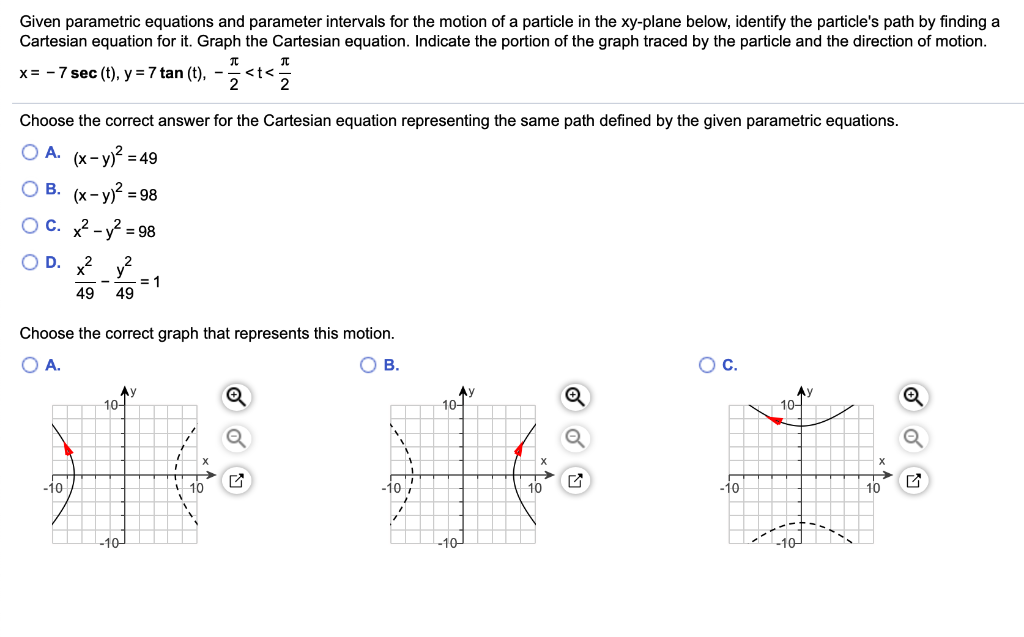 solved-given-parametric-equations-and-parameter-intervals-chegg