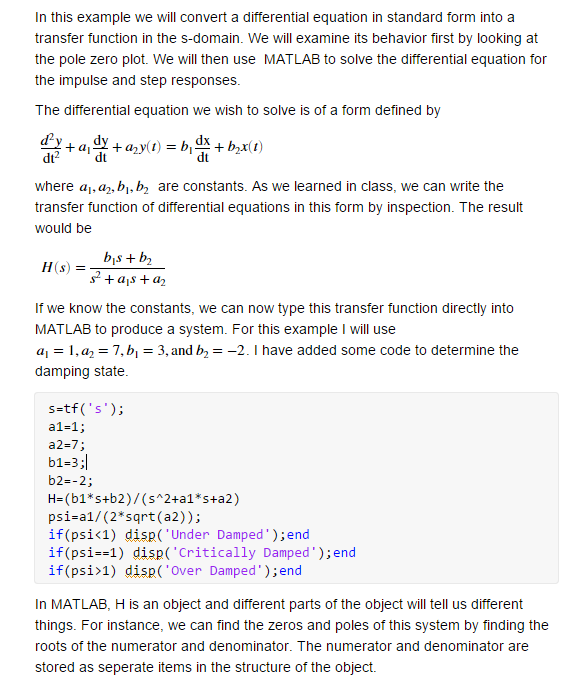 Solved 1. Download and run the MATLAB code entitled | Chegg.com