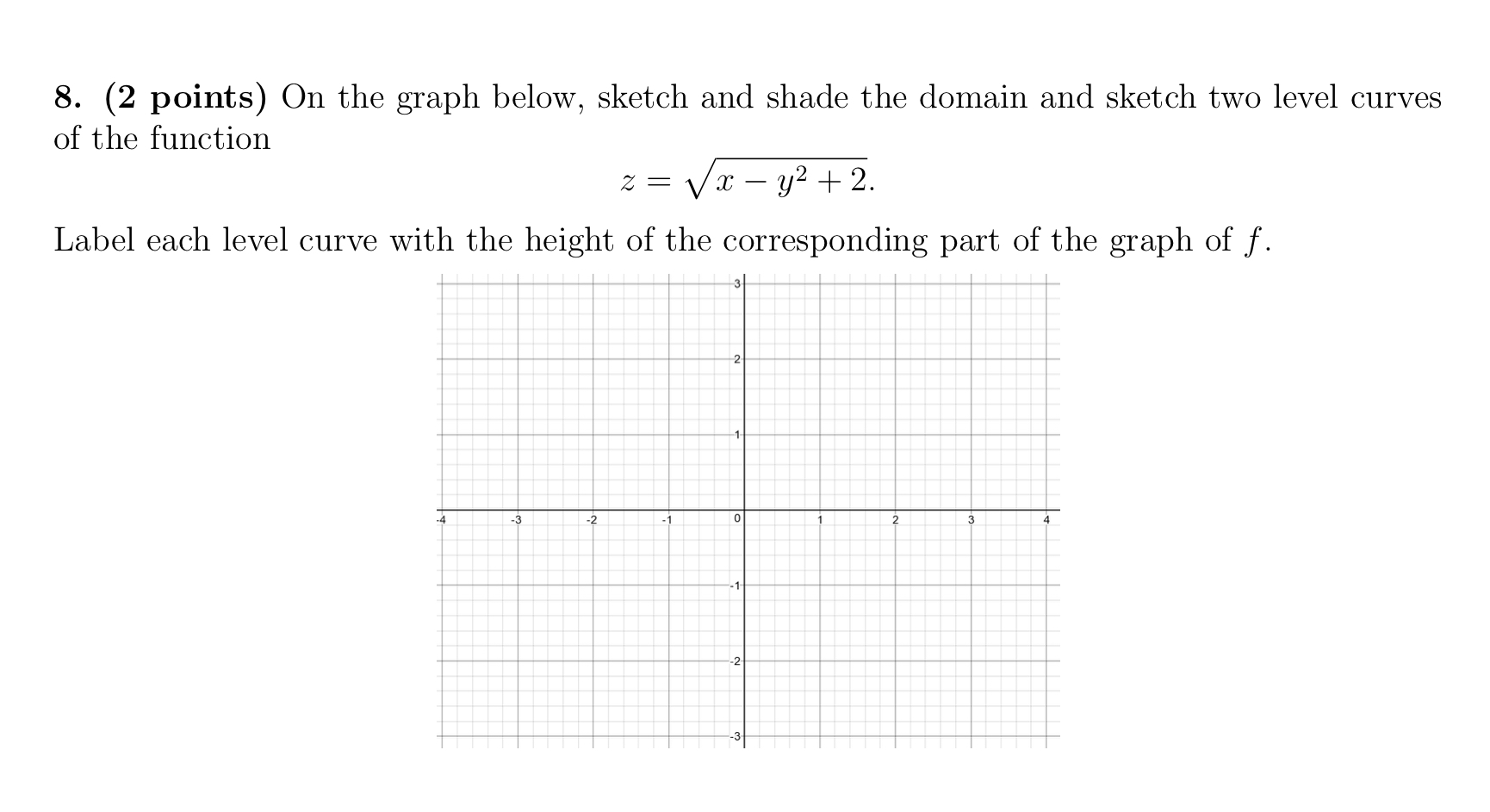 Solved 6. (2 Points) Consider The Function F(x,y) = (y - 