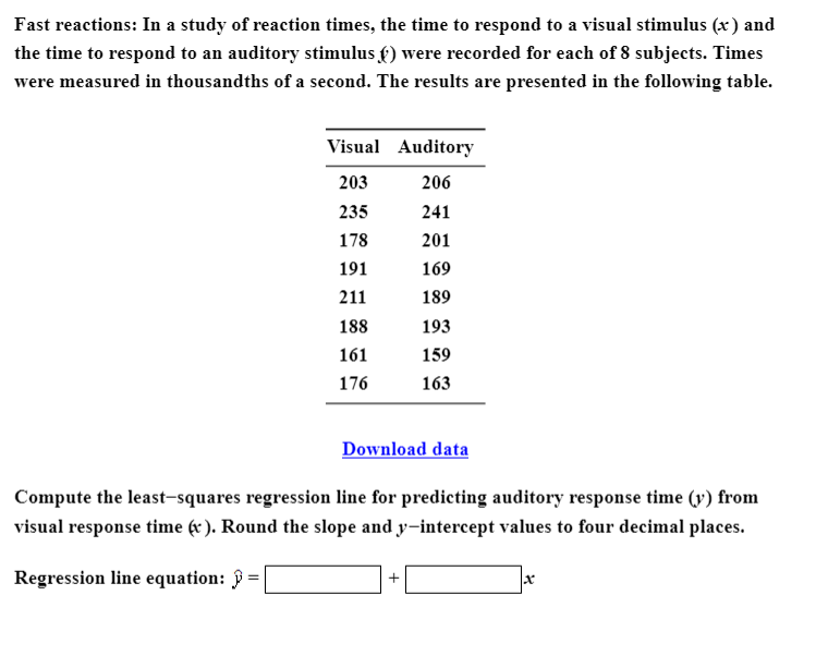 Solved In a study of reaction times, the time to respond to | Chegg.com