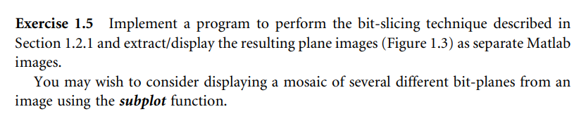 Solved Exercise 1.5 Implement a program to perform the | Chegg.com