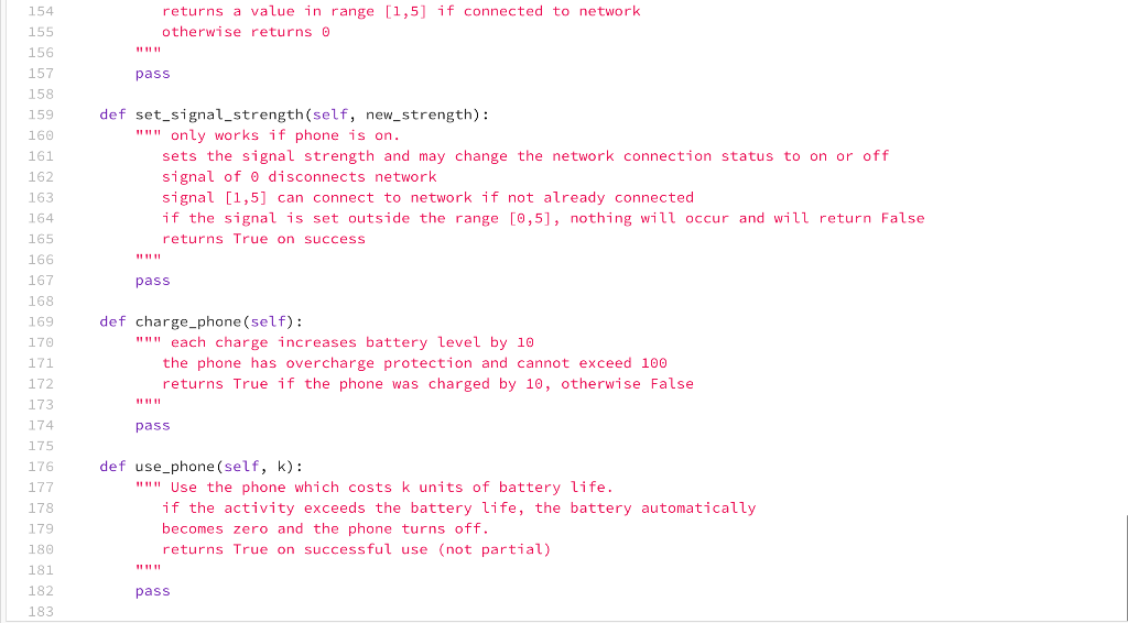 Code In Python, Please Review The Class And Object... | Chegg.com