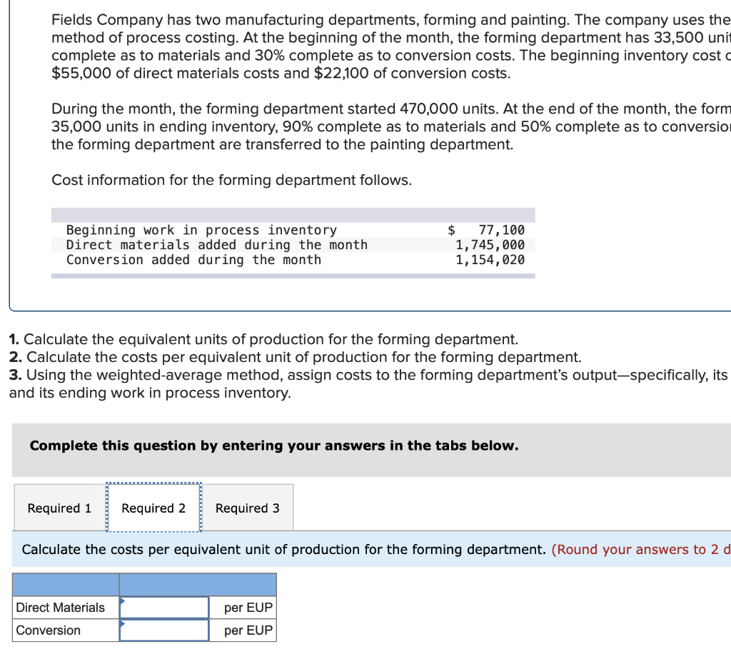 solved-fields-company-has-two-manufacturing-departments-chegg