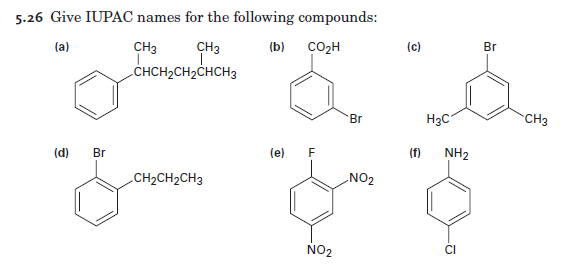 Solved Give Iupac Names For The Following Compounds Chegg Com