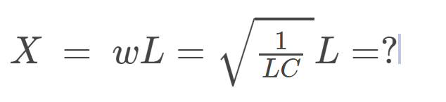 Solved Xc=wC1=LC1C1=?X=wL=LC1L=? | Chegg.com