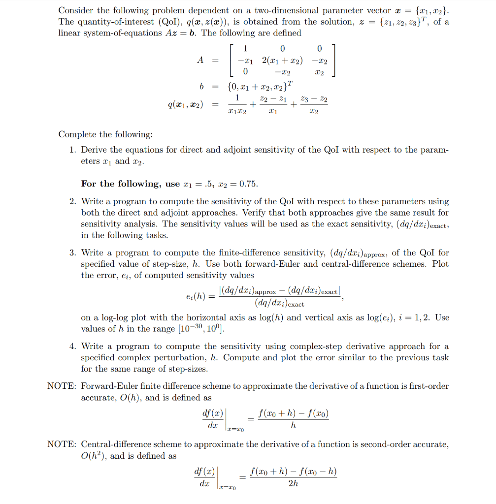 Consider the following problem dependent on a | Chegg.com