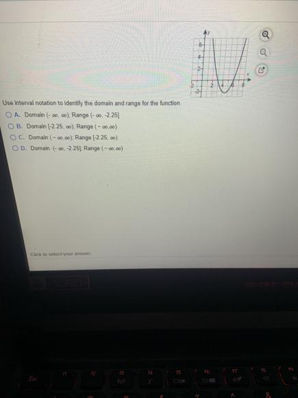 Solved Q 5 Q Use interval notation to identily the domain | Chegg.com