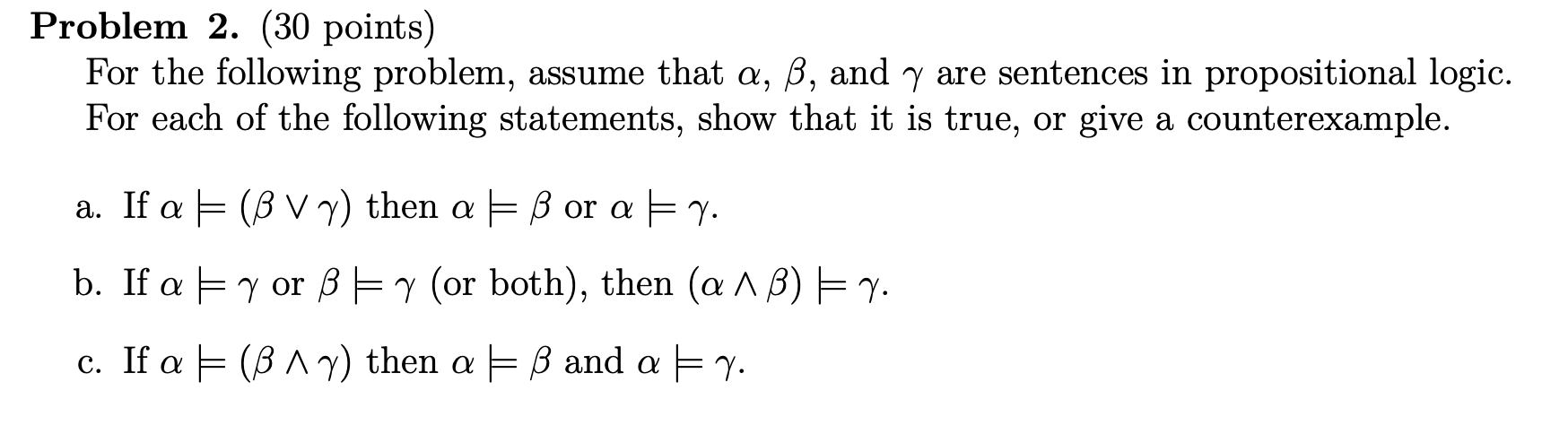 Solved Problem 2. (30 Points) For The Following Problem, | Chegg.com