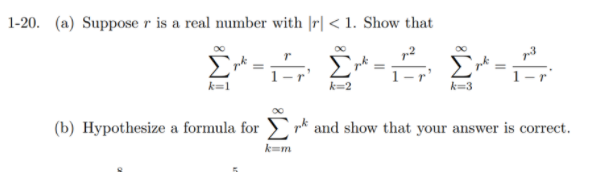 Solved 1-20. (a) Suppose r is a real number with ſrl