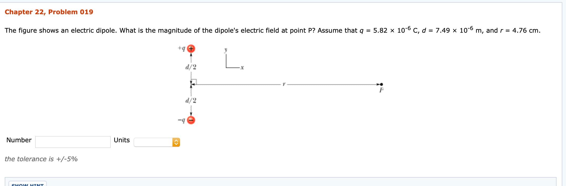 Solved Chapter 22, Problem 019 The figure shows an electric | Chegg.com