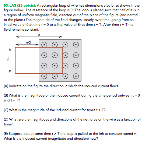 Solved Calculating a rectangular loop of wire in a uniform | Chegg.com