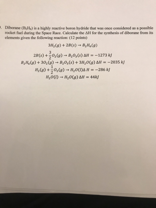 solved-diborane-b2ho-is-a-highly-reactive-boron-hydride-chegg