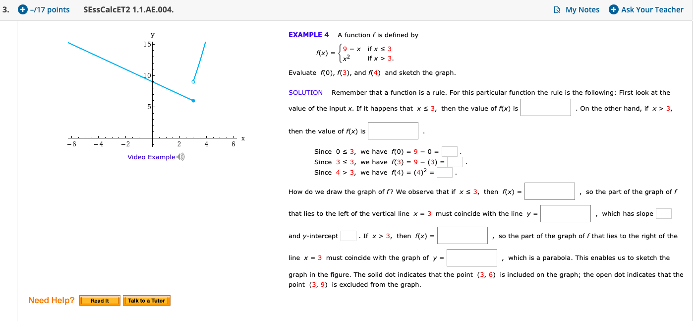 Solved 3 17 Points Sesscalcet2 1 1 Ae 004 My Notes A Chegg Com