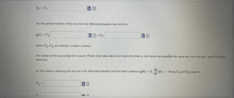 Solved We consider the following secand order dfflerentisl | Chegg.com