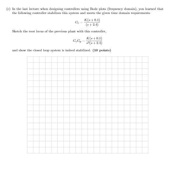 Solved A Sketch The Root Locus For The Following System Chegg Com