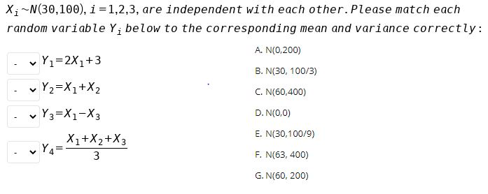 Solved Xi N 30 100 I 1 2 3 Are Independent With Each Chegg Com