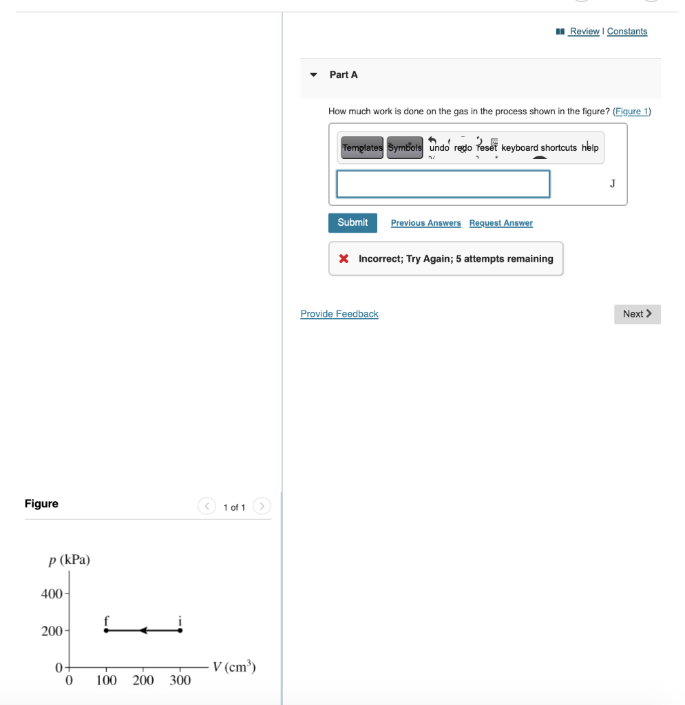 Solved Review | Constants Part A How much work is done on | Chegg.com