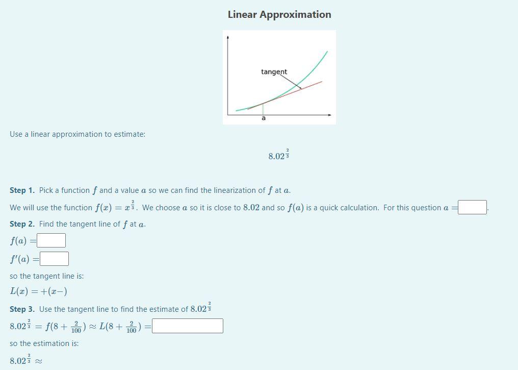 4.5 linear approximation homework answers flamingo math