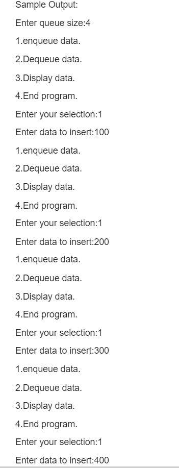 Solved . Write an array-based implementation of a queue that | Chegg.com