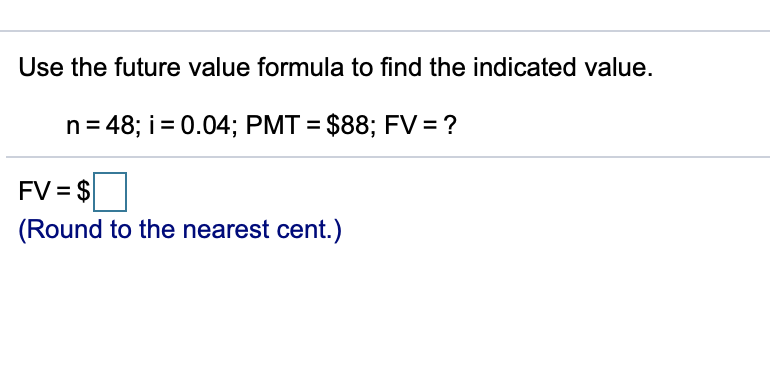Future Value Formula