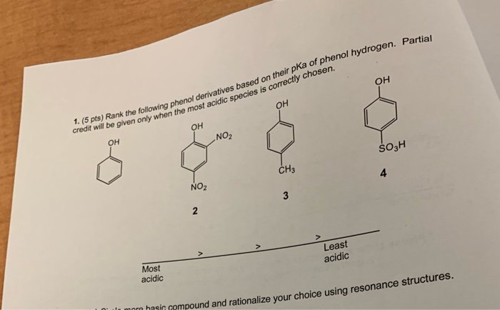 Solved The PKa Of Phenol Is 10, Which Makes It A Moderately