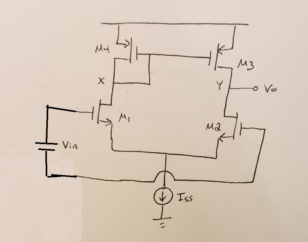 Solved What are the capacitance and poles at node x and y | Chegg.com