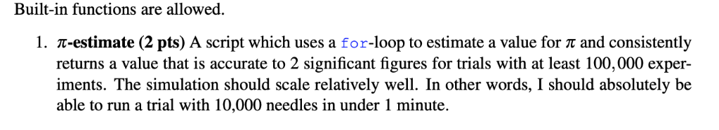 buffon’s needle – python and turtle Images High... Objectives . Develop an algorithm to simulate the | Chegg.com