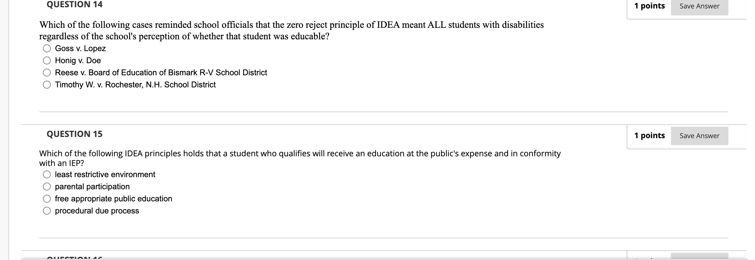 Solved QUESTION 14 1 points Save Answer Which of the | Chegg.com